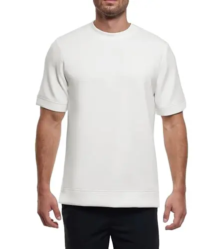 Fioboc Modal Short Sleeve Crew Neck Tee in black or white