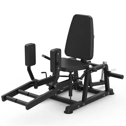 HVO standard hip abductor machine in black, showing adjustable lever and foot pedals