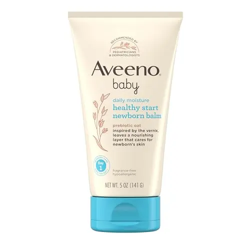 Aveeno Baby Healthy Start Nourishing Newborn Balm in a 5 oz tube