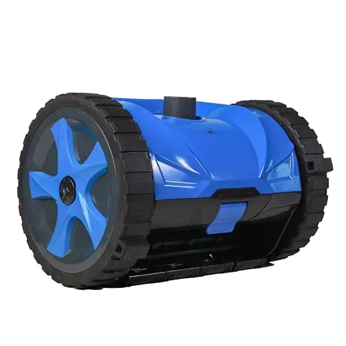 Generic blue turbine-driven suction pool cleaner for inground pools
