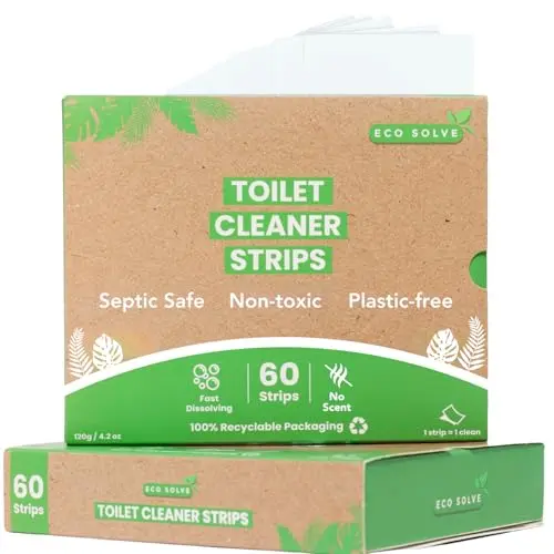 Eco Solve Toilet Bowl Cleaner Strips in a recyclable package