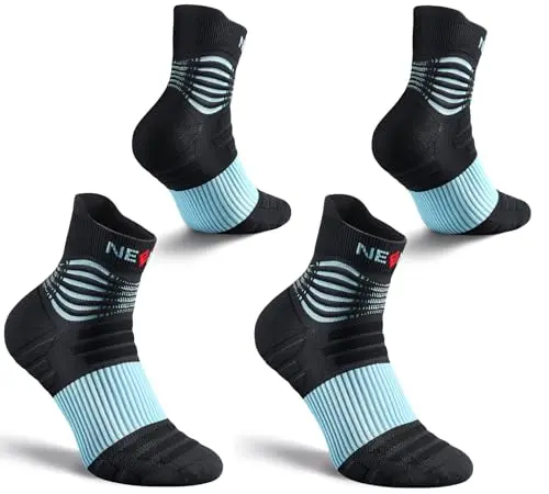 Neenca short length 2-pair compression socks
