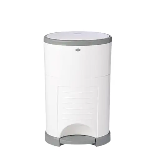 Diaper Dekor Classic white oval diaper pail