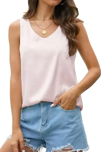 UOOZEE women's tank top in champagne pink