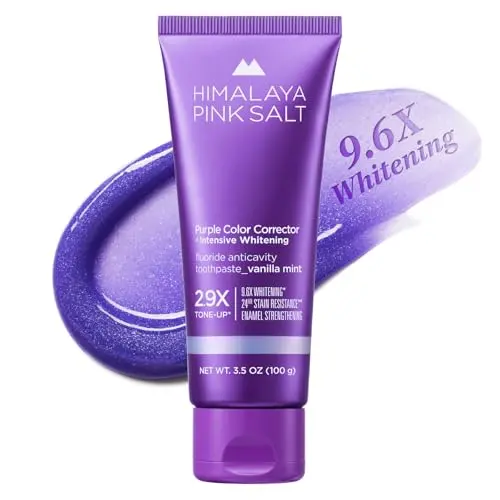 HIMALAYA PINKSALT Purple Whitening Toothpaste tube