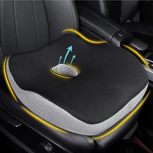 Allaboutsla black and gray ergonomic U-shaped car seat cushion