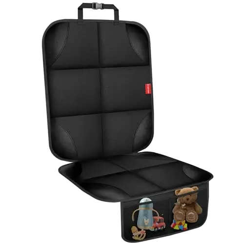 OCCKAI upgraded car seat protector with high-temp resistant backing
