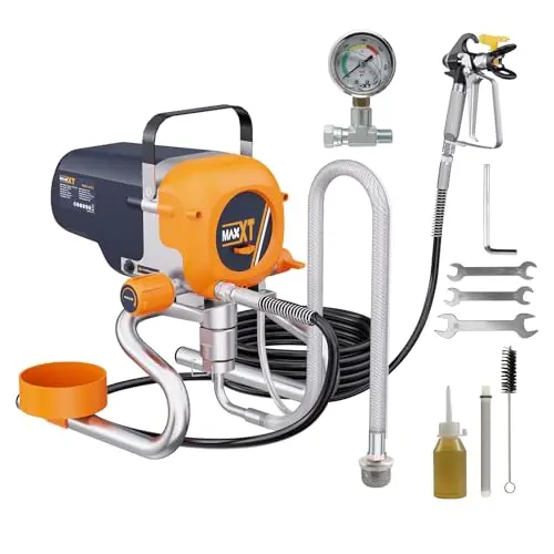 MAXXT orange stainless steel airless paint sprayer with stand