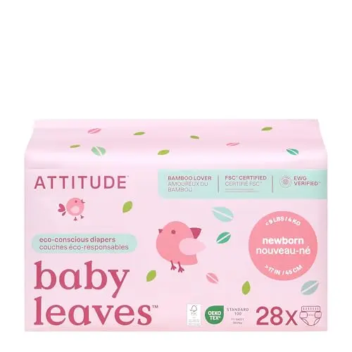 ATTITUDE EWG verified disposable diapers made with bamboo fibers