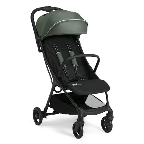 Jeep Altitude compact travel stroller by Delta Children in olive green