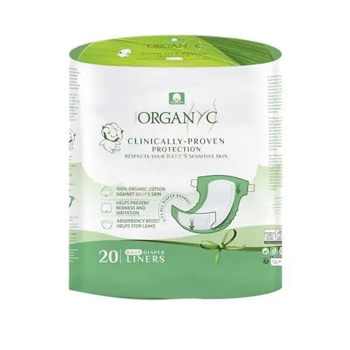 Organyc Baby Diaper Liners for use with any diaper brand