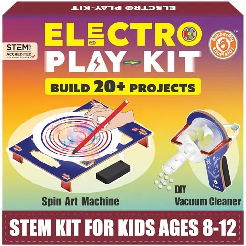 Butterfly EduFields STEM kit with motors, gears, and building parts