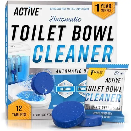 ACTIVE Automatic Toilet Bowl Cleaner Tablets blue gel package
