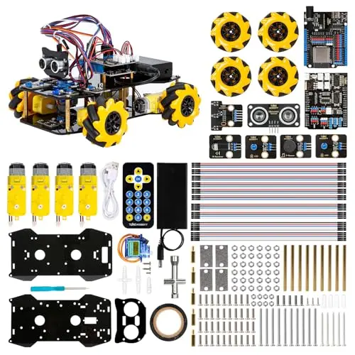 ACEBOTT Smart Robot Car Kit with mecanum wheels and controller