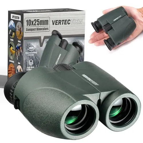 VERTECVIEW 10x25 HD compact binoculars