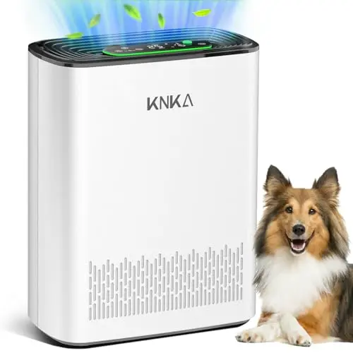 KNKA APH3000 White Air Purifier with display