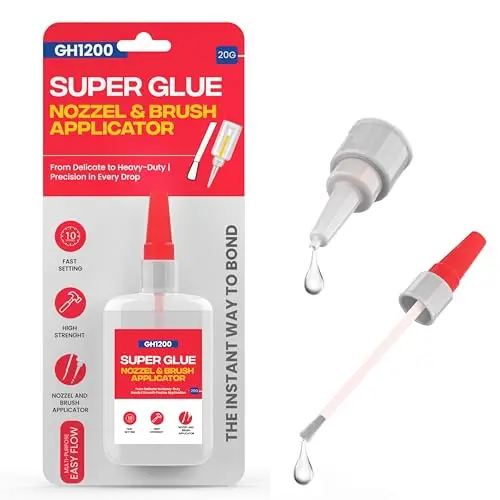 GH1200 Super Glue with brush applicator and nozzle