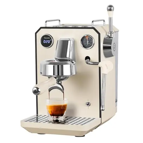 Gemilai G3006 Espresso Machine in Ivory White