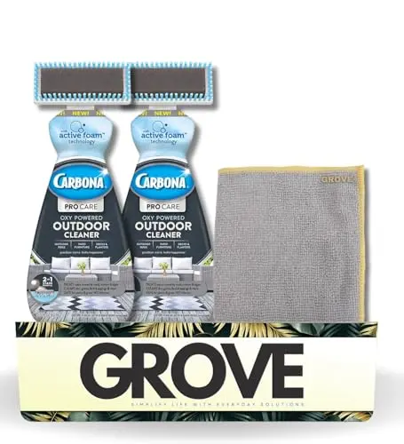 Carbona Oxy Powered Outdoor Cleaner bundle with brush