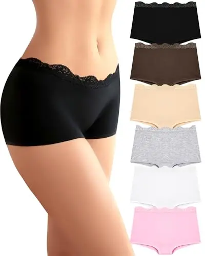 UNDER THE SEA Cotton Boy Shorts Underwear for Women