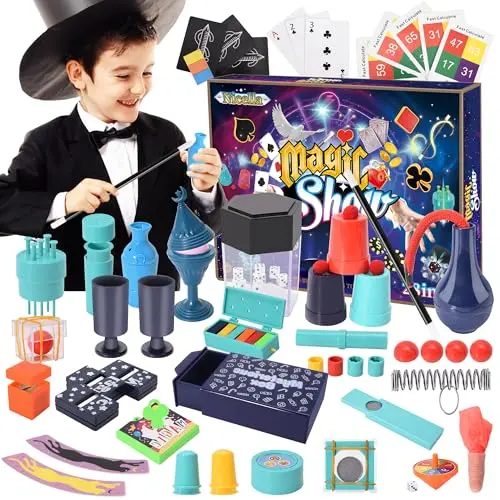 Nicella magic kit for kids with multiple tricks and props