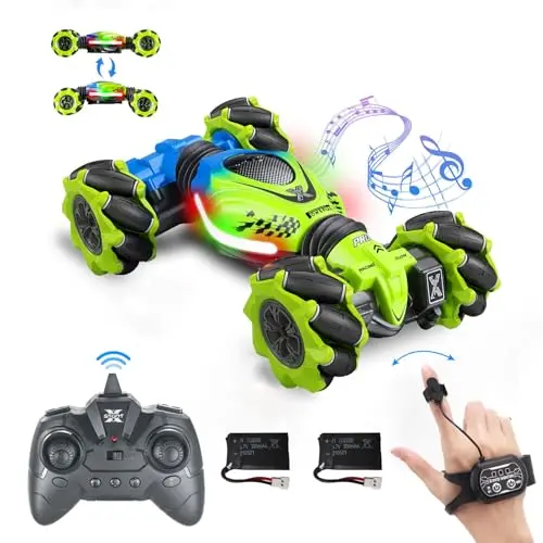 XUERENTECH 4WD gesture remote control car with LED lights