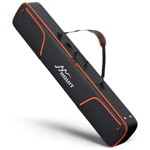 HOUIT 1680D reinforced padded snowboard bag with mesh pocket