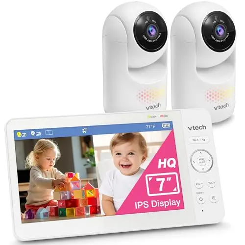 VTech 7-inch baby monitor with two cameras