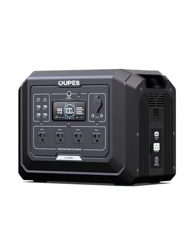 OUPES Mega 1 portable power station in black
