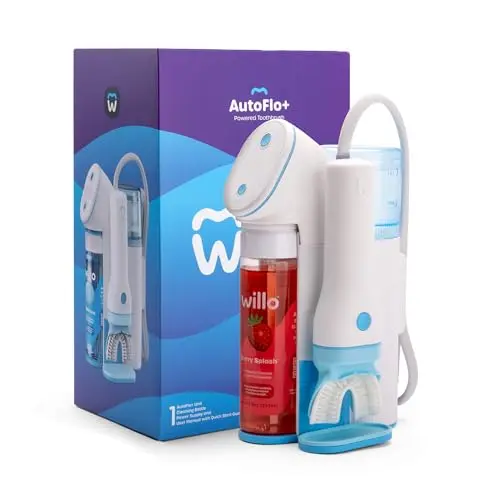 Willo Fully Automatic Kids U-Shaped Electric Toothbrush in Berry color