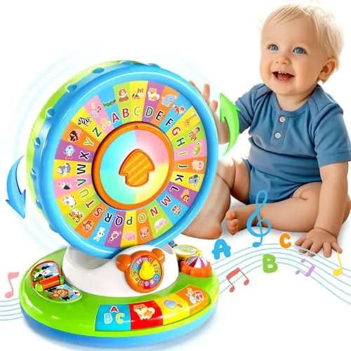 Spin and Sing Alphabet Zoo interactive educational toy for toddlers