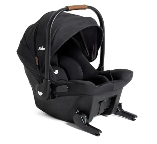 Joie Mint Latch lightweight infant car seat in a dark color