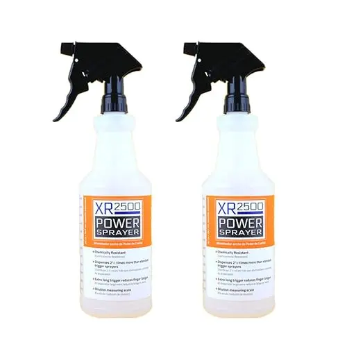 Sprayco 32 oz chemical resistant spray bottle with dilution scale