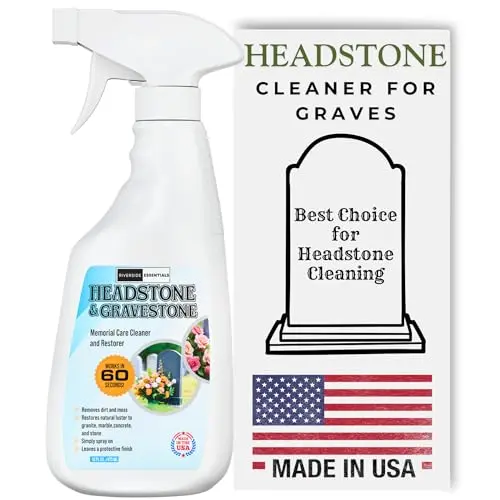 Riverside Essentials headstone cleaner spray bottle