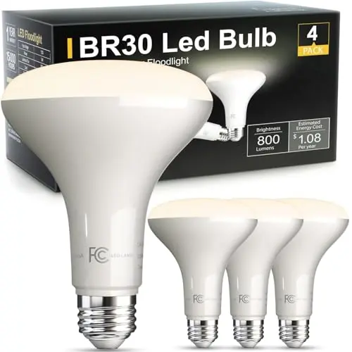 TJOY BR30 LED flood light bulbs in a 4-pack