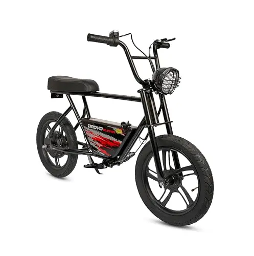 Droyd Blipper electric bike for kids in black with LED headlight