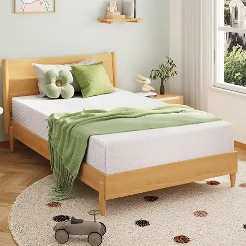 EGOHOME 8 inch twin mattress with cooling green tea gel