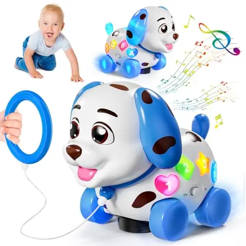 HumorPlay bilingual musical crawling puppy toy