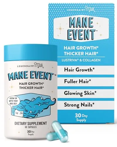 Legendairy Milk Mane Event hair growth vitamins for women with biotin and collagen