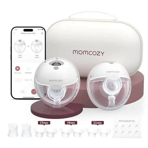 Momcozy M5 Smart app-controlled breast pump with baby mouth technology