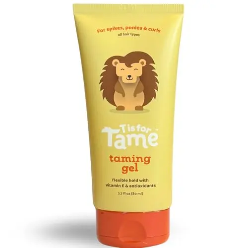 T is for Tame hair gel bottle for kids