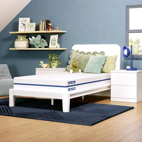 Nectar Kids flippable full size mattress with two-sided design.