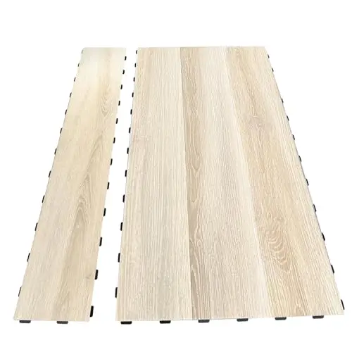 Art3d Interlocking Bali Teak Luxury Vinyl Tile
