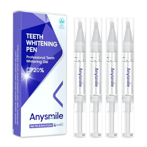 Anysmile 20% carbamide peroxide teeth whitening pen four-pack