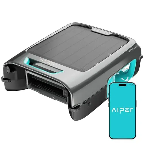 AIPER Surfer S2 blue solar-powered robotic pool surface skimmer