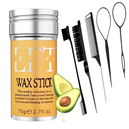 LFuTPm hair wax stick set with edge control brush and tools