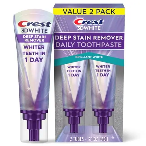 Crest 3DWhite Brilliance Deep Stain Remover Toothpaste pump bottle