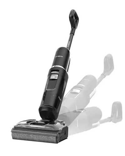 Tineco Floor ONE S7 Stretch Ultra cordless wet dry vacuum cleaner laying flat under a couch