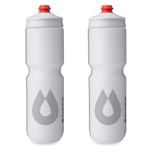 HydraPak Polar Bottle Breakaway Surge lightweight cycling water bottles in a 2-pack