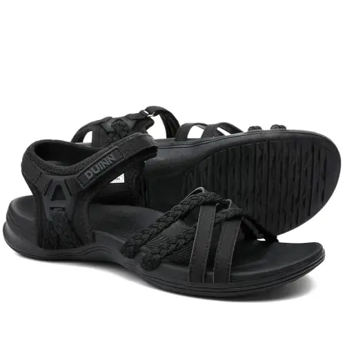 UBFEN women's sport sandal with hook-and-loop closure and textured sole